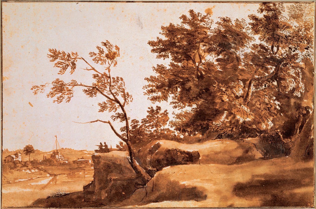 ""Maisema Tiberillä, Castel Sant