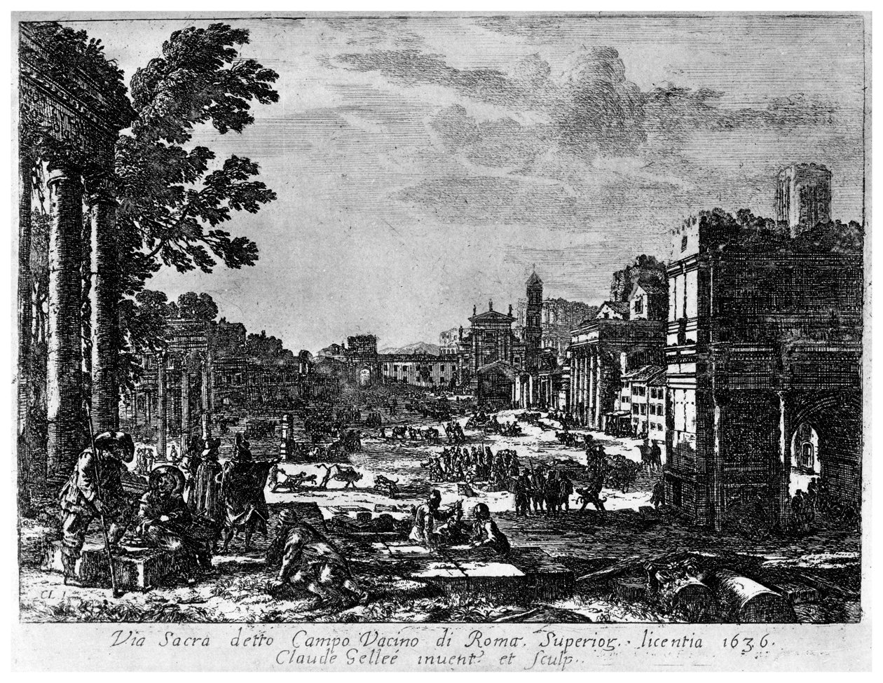 Vacino Field, c1620-1680 1924 tekijältä Claude Lorrain