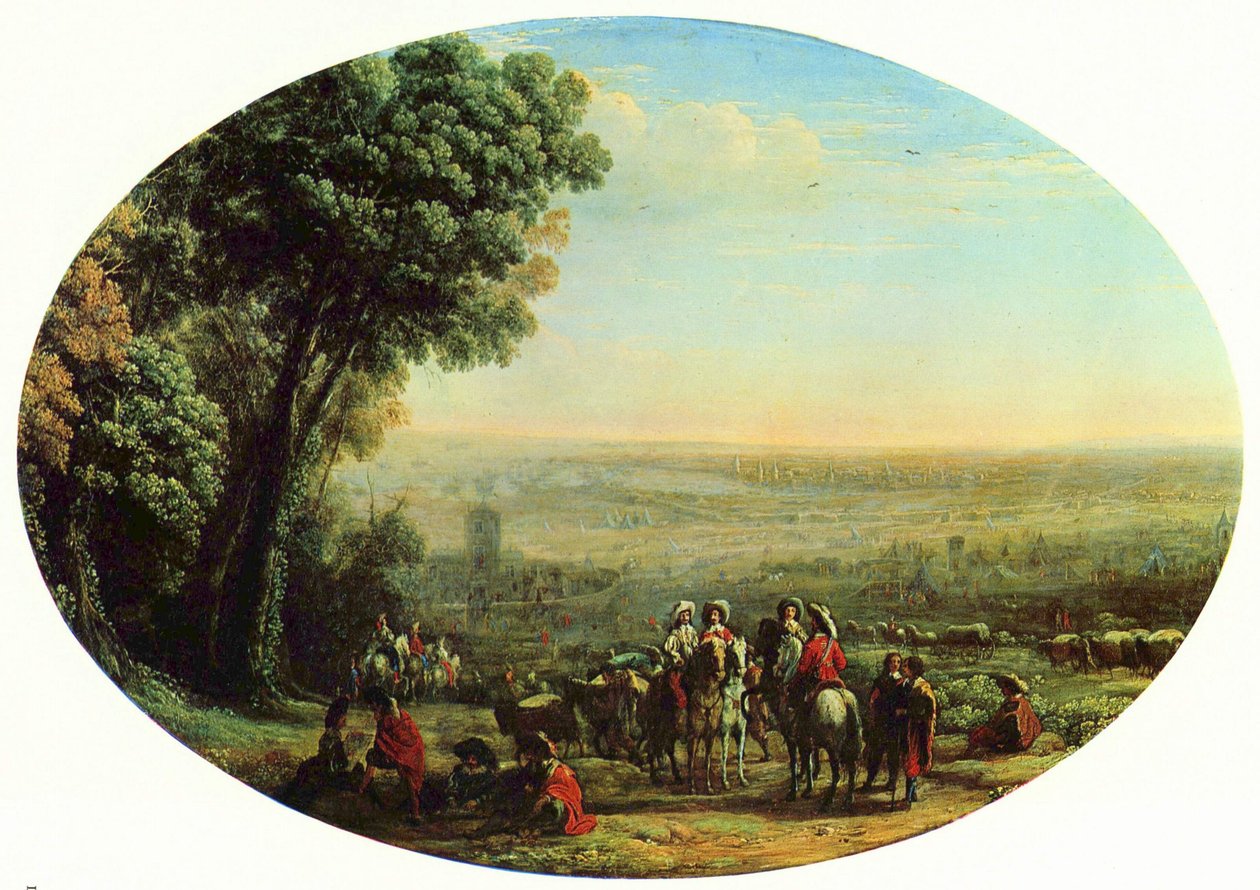 Ranska: Siège de la Rochelle par Louis XIII La Rochellen piiritys Ludvig XIII:n toimesta, 1628. tekijältä Claude Lorrain