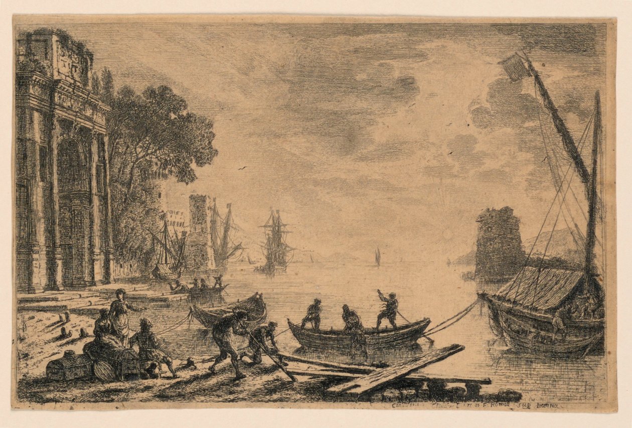Satamakohtaus tekijältä Claude Lorrain