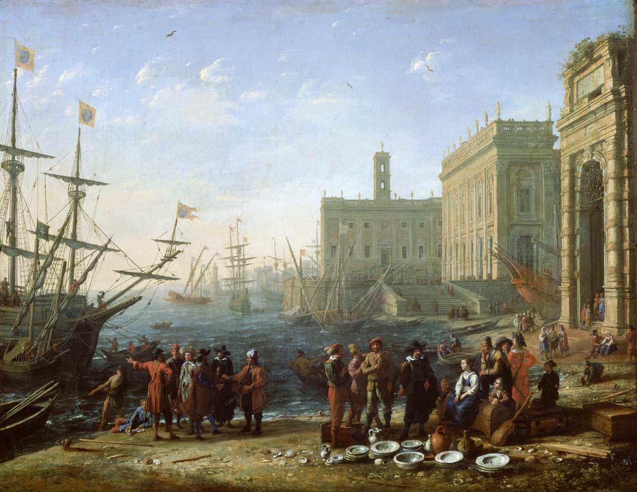 Harbor Scene finn tekijältä Claude Lorrain