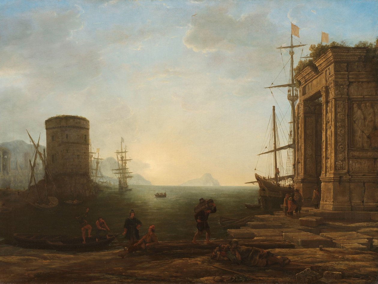 Auringonnousun satama tekijältä Claude Lorrain