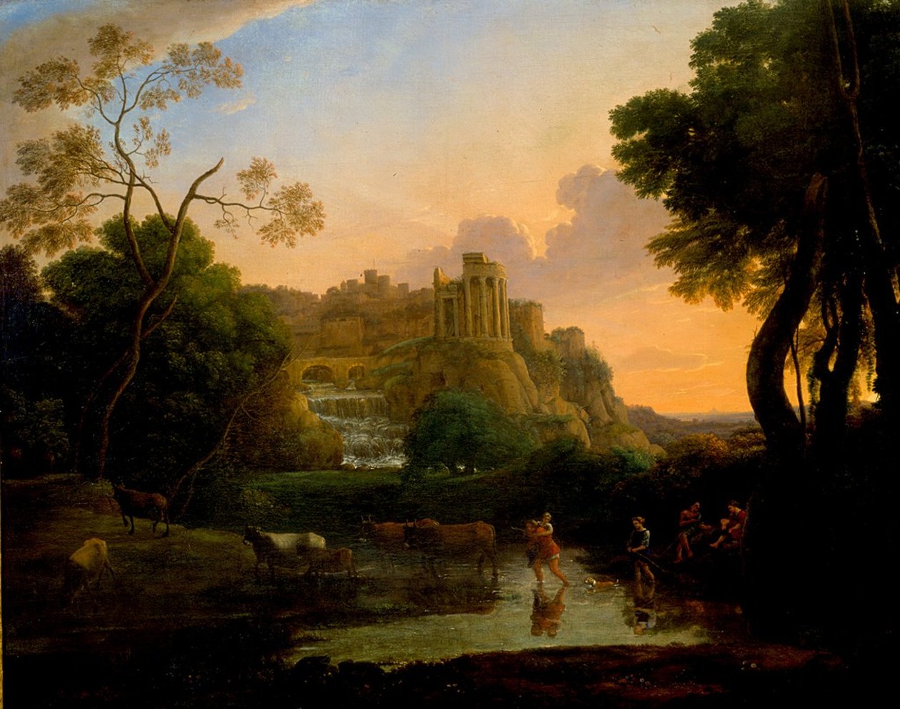 Ihanteellinen näkymä Tivoliin tekijältä Claude Lorrain