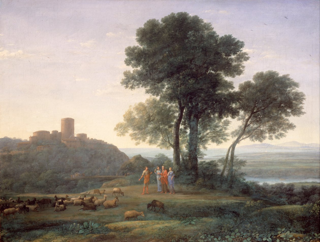 Jaakob ja Laban ja hänen tyttärensä tekijältä Claude Lorrain