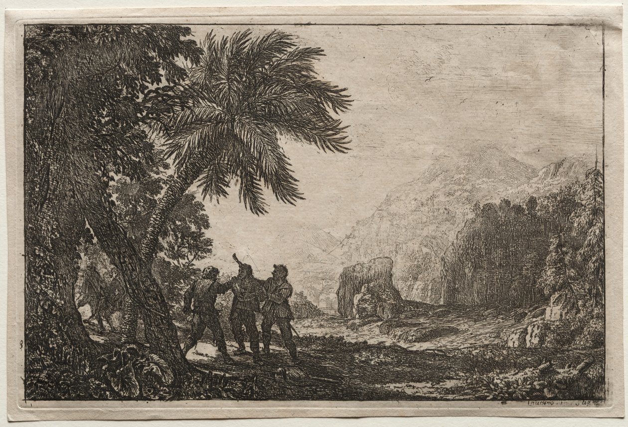Maisema Brigantien kanssa tekijältä Claude Lorrain