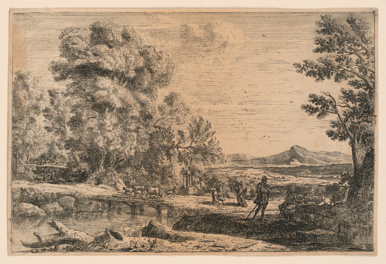 Rebecca ja Eliezer tekijältä Claude Lorrain