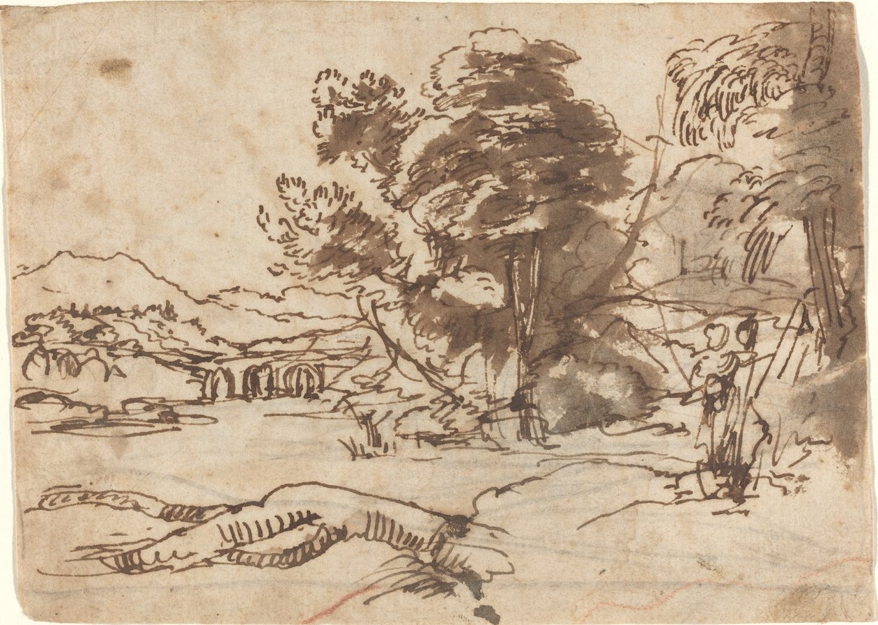 Joen maisema tekijältä Claude Lorrain
