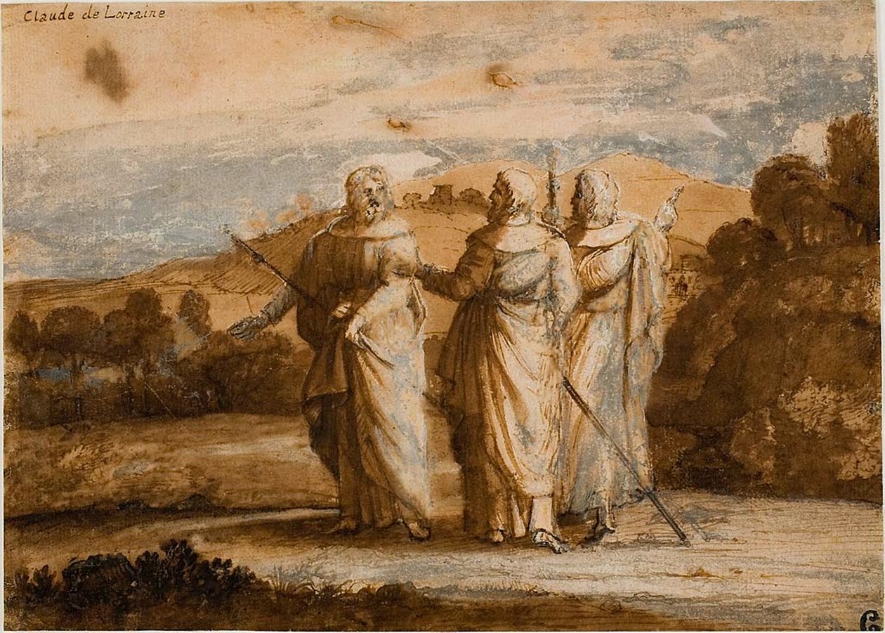 Opiskelu pyhiinvaeltajille Emmauksessa tekijältä Claude Lorrain