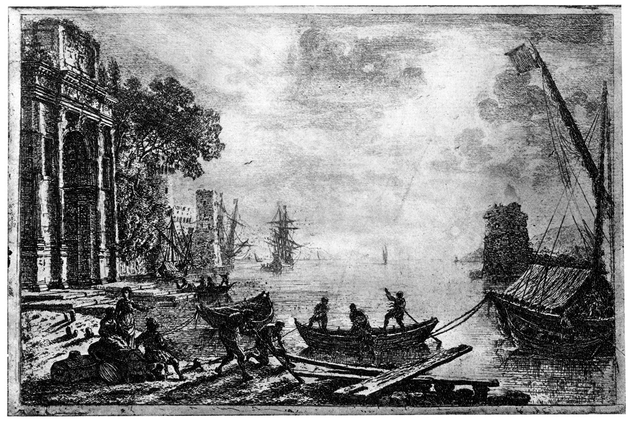 Auringonlasku, 1620-1680 1924 tekijältä Claude Lorrain