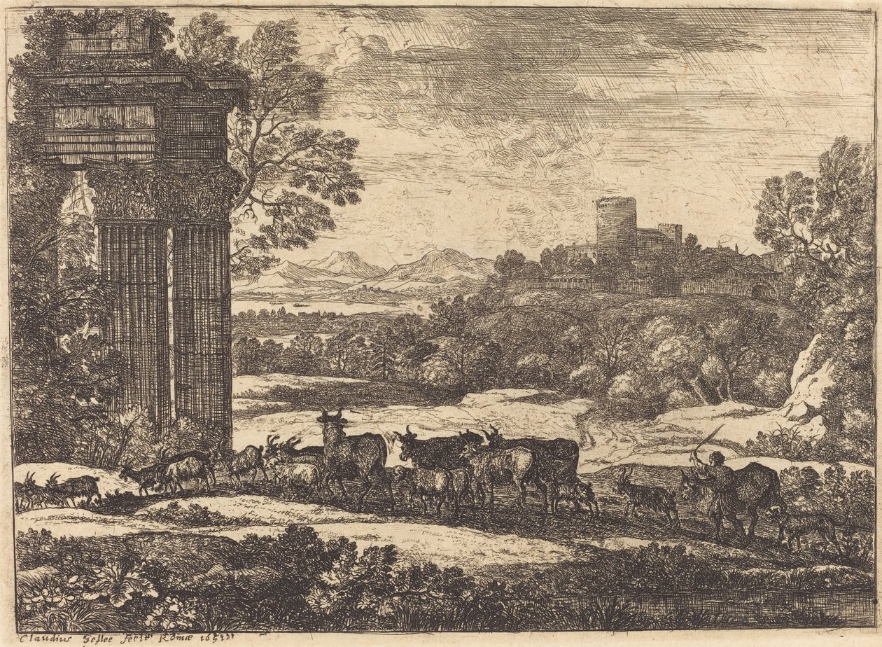Lauma palaa myrskyisellä säällä tekijältä Claude Lorrain