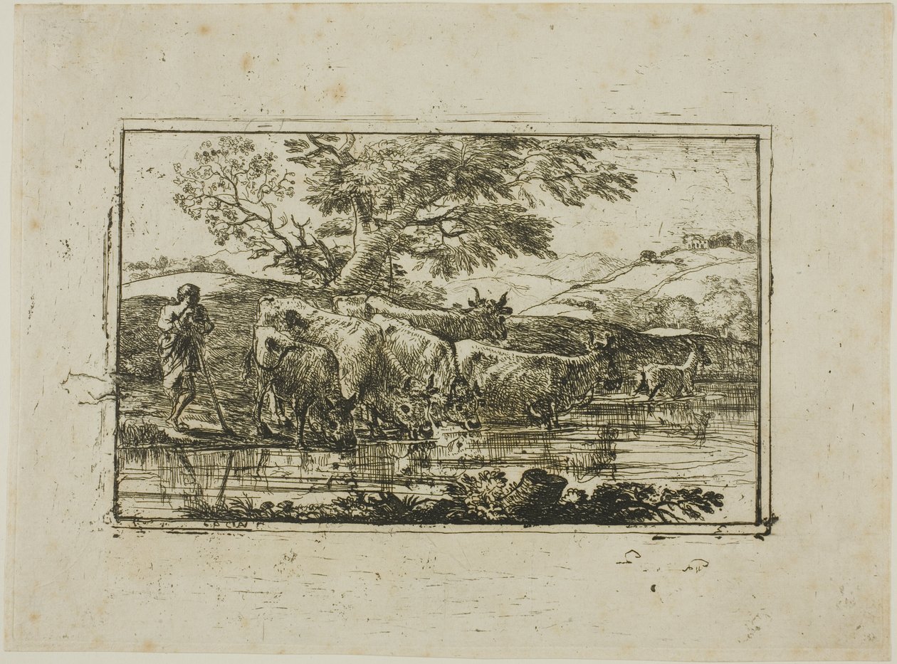 Lauma juomapaikalla tekijältä Claude Lorrain