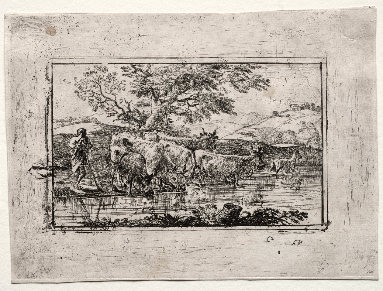 Lauma juomapaikalla tekijältä Claude Lorrain