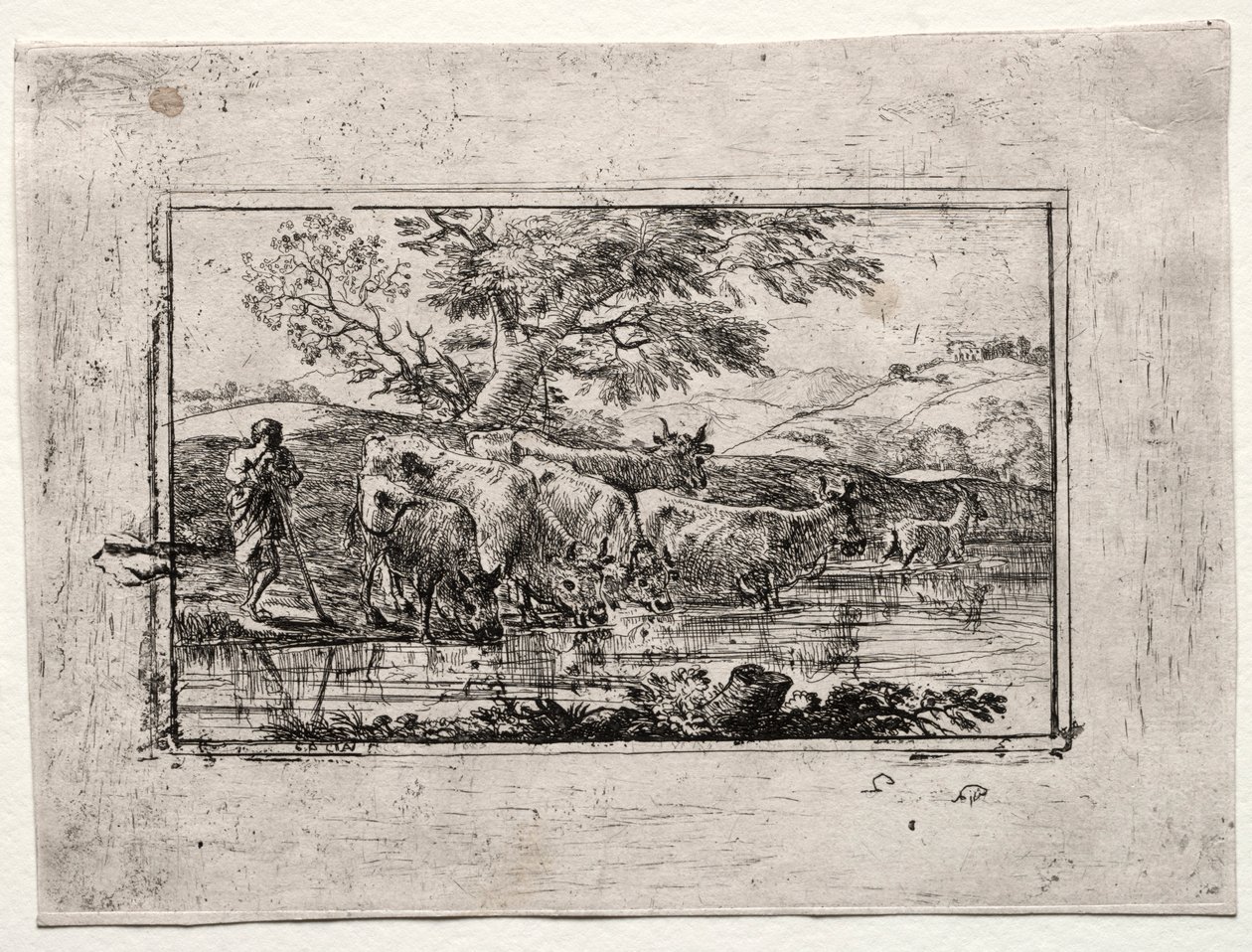 Lauma kastelupaikalla, 1635. tekijältä Claude Lorrain
