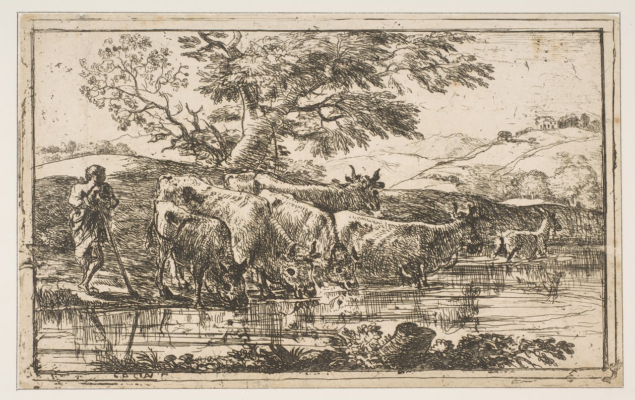 Lauma kastelupaikalla, 1635. tekijältä Claude Lorrain