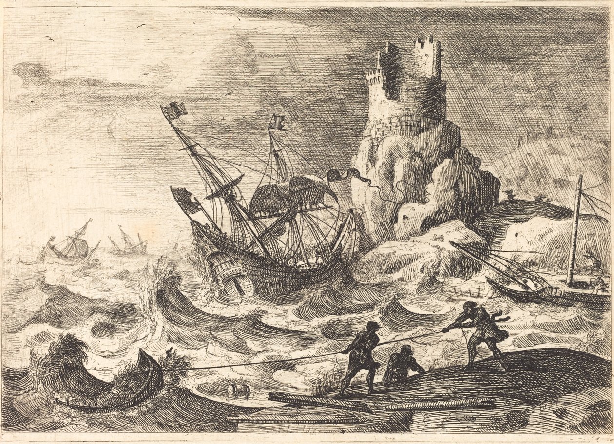 Haaksirikko (Le naufrage) tekijältä Claude Lorrain