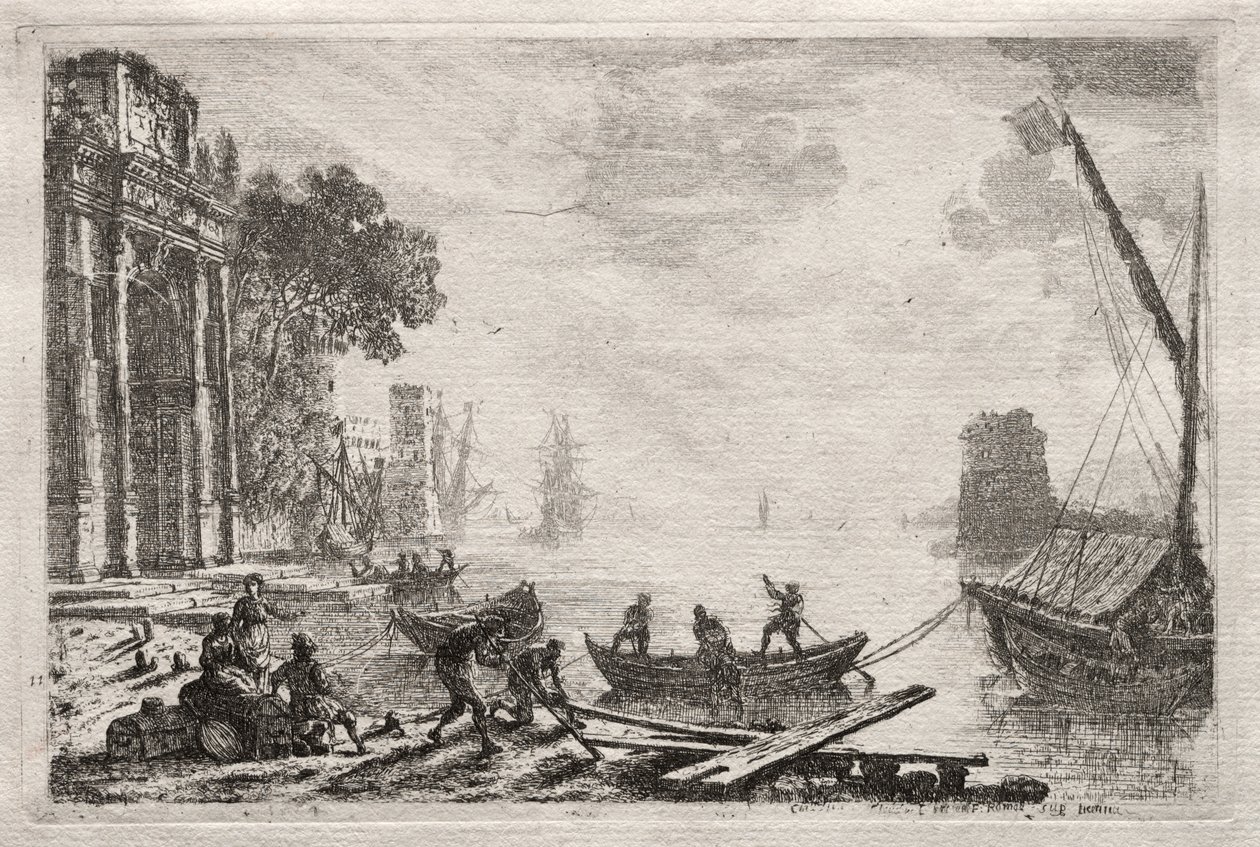 Auringonlasku tekijältä Claude Lorrain
