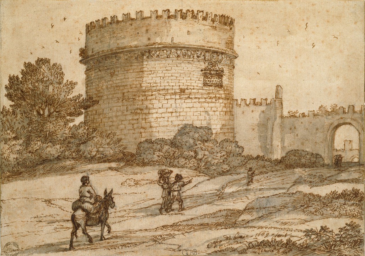 Cecilia Metellan hauta, 1669 tekijältä Claude Lorrain