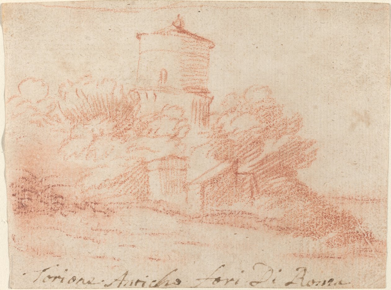 Antiikin roomalainen Forum Tower tekijältä Claude Lorrain