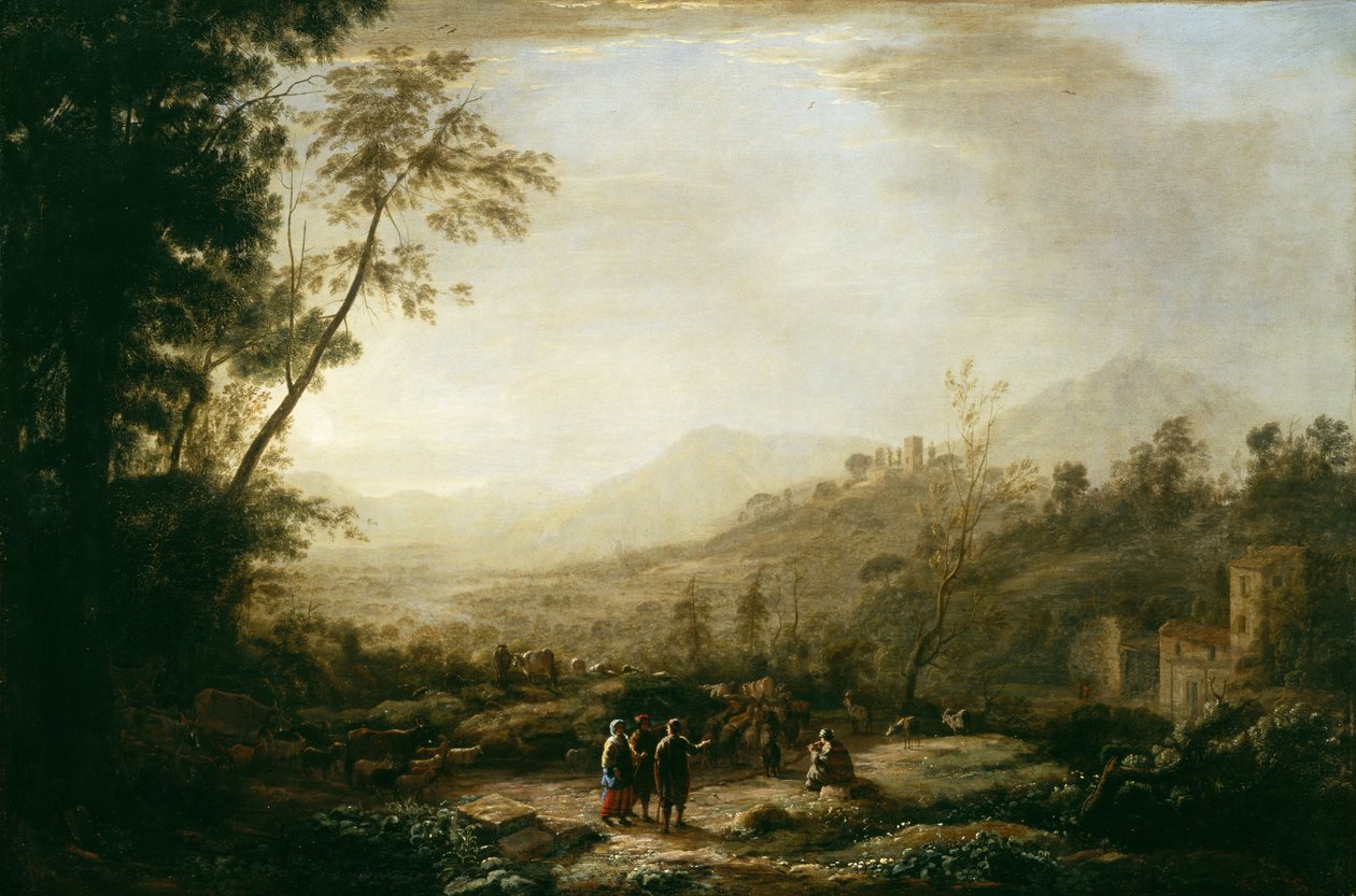 Auringonnousu, 1631 tekijältä Claude Lorrain