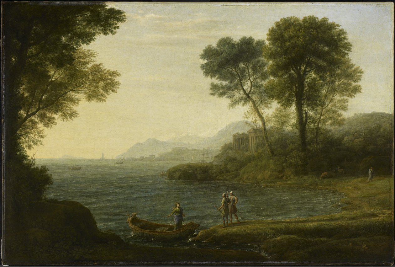 Carlon ja Ubaldon alukseen tulo, 1667 tekijältä Claude Lorrain