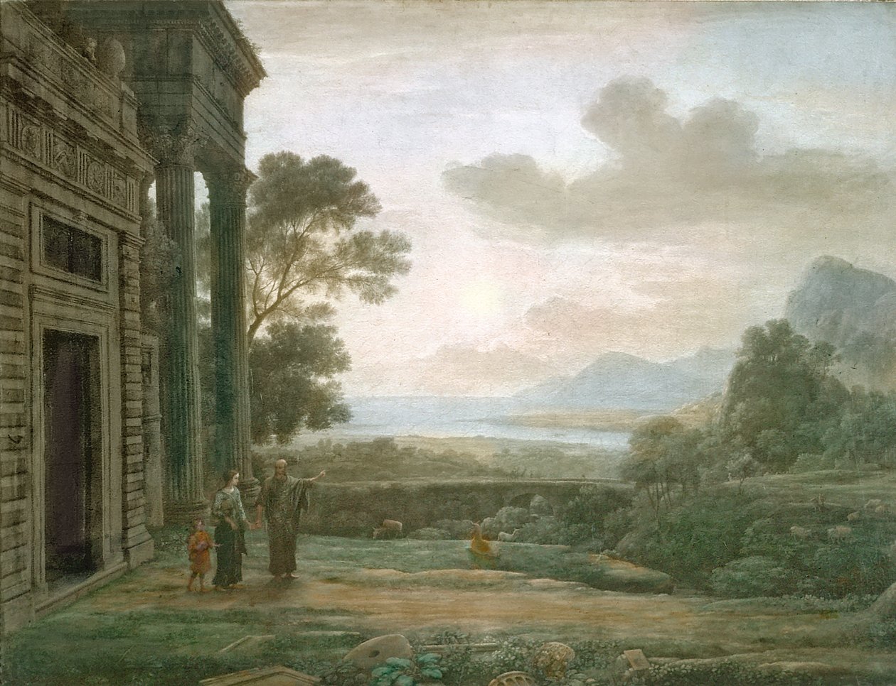 Hagarin karkottaminen, 1668 tekijältä Claude Lorrain