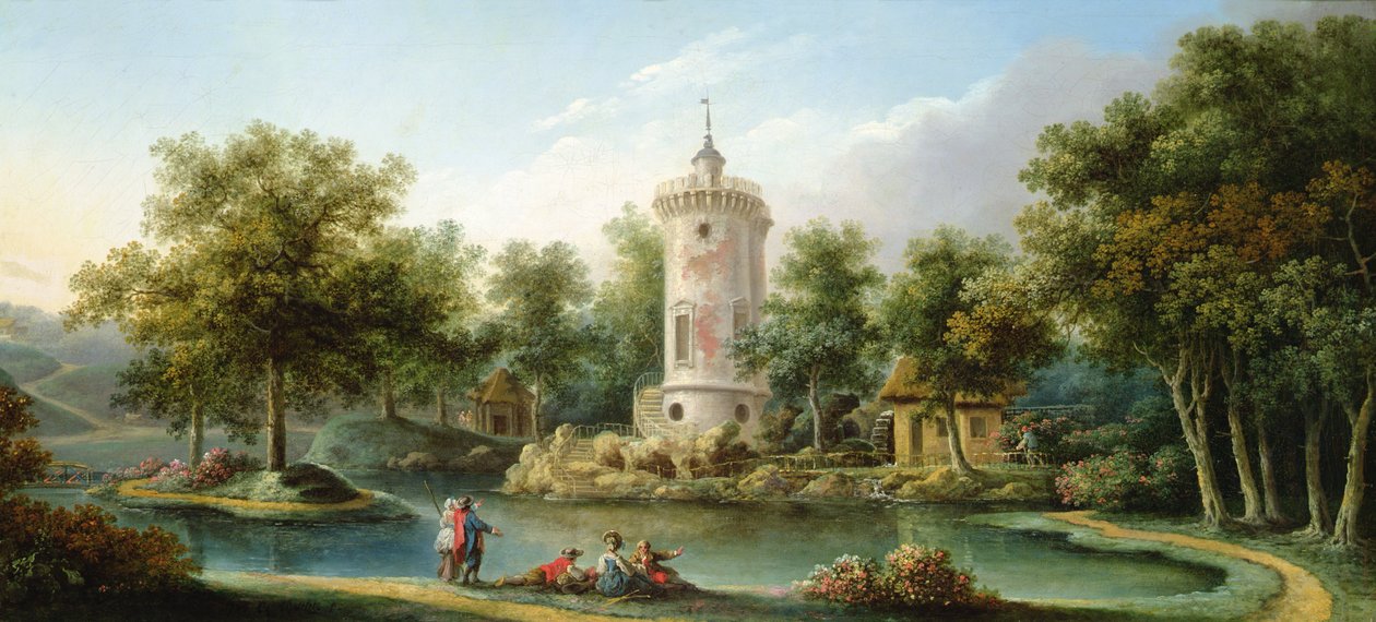 Tour de Marlborough Jardin des Mesdamesissa, Bellevuessa tekijältä Claude Louis Chatelet