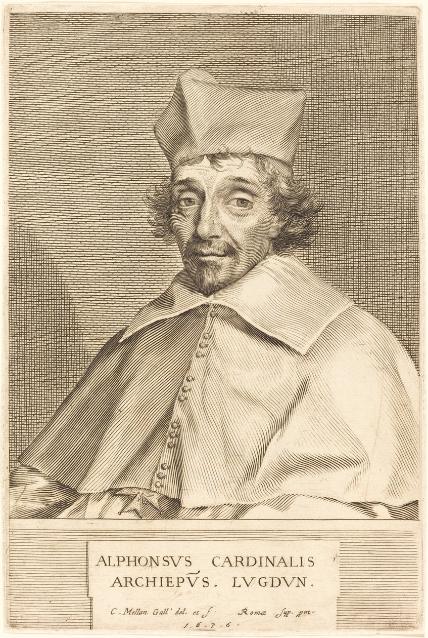 Alphonse du Plessis Richelieu, Lyonin kardinaali tekijältä Claude Mellan