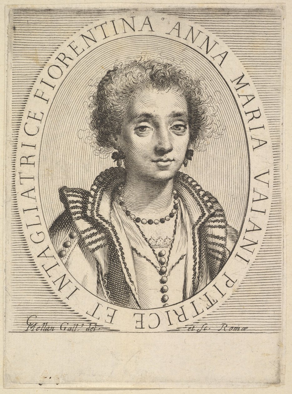 Anna Maria Vaiani, 1624-36. tekijältä Claude Mellan