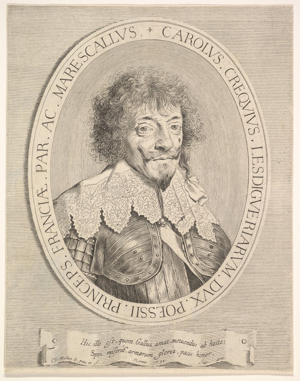 Charles I Créquy, Lesdiguièresin herttua, 1633. tekijältä Claude Mellan