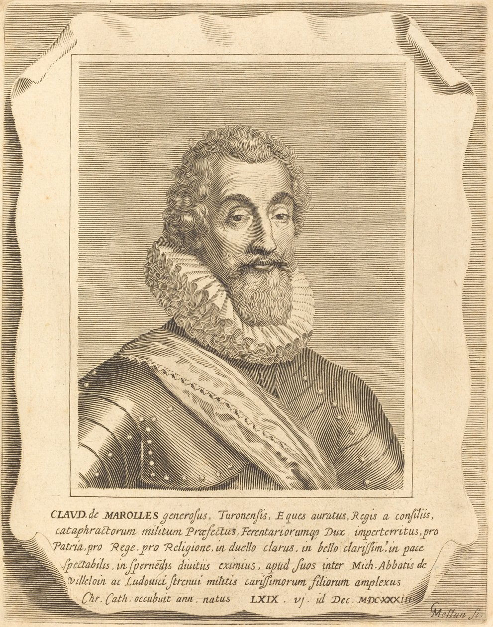 Claude of Marolles tekijältä Claude Mellan