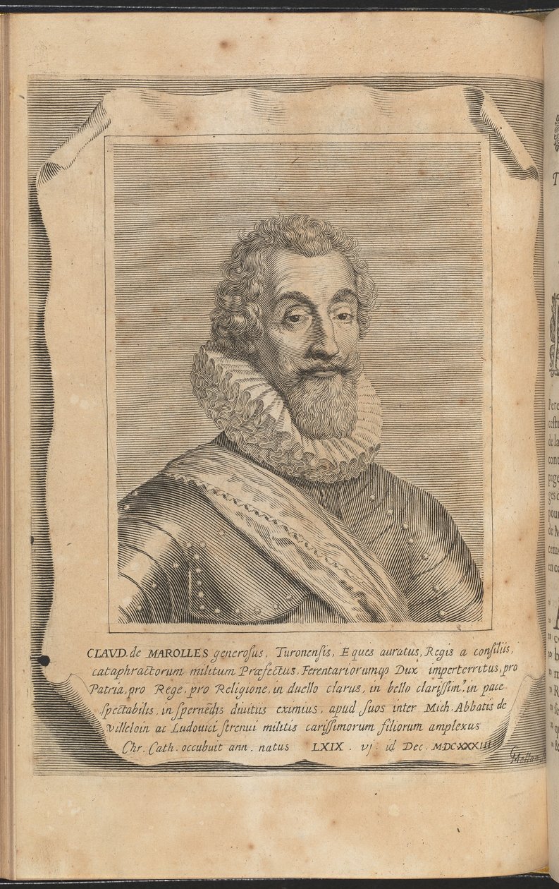 Claude of Marolles tekijältä Claude Mellan