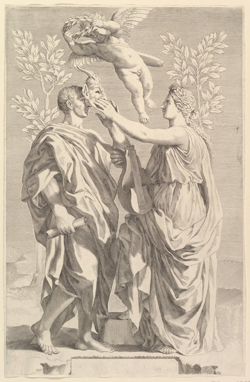 Etukappale: Horace, Quintus Horatius Flaccus, 1642 tekijältä Claude Mellan