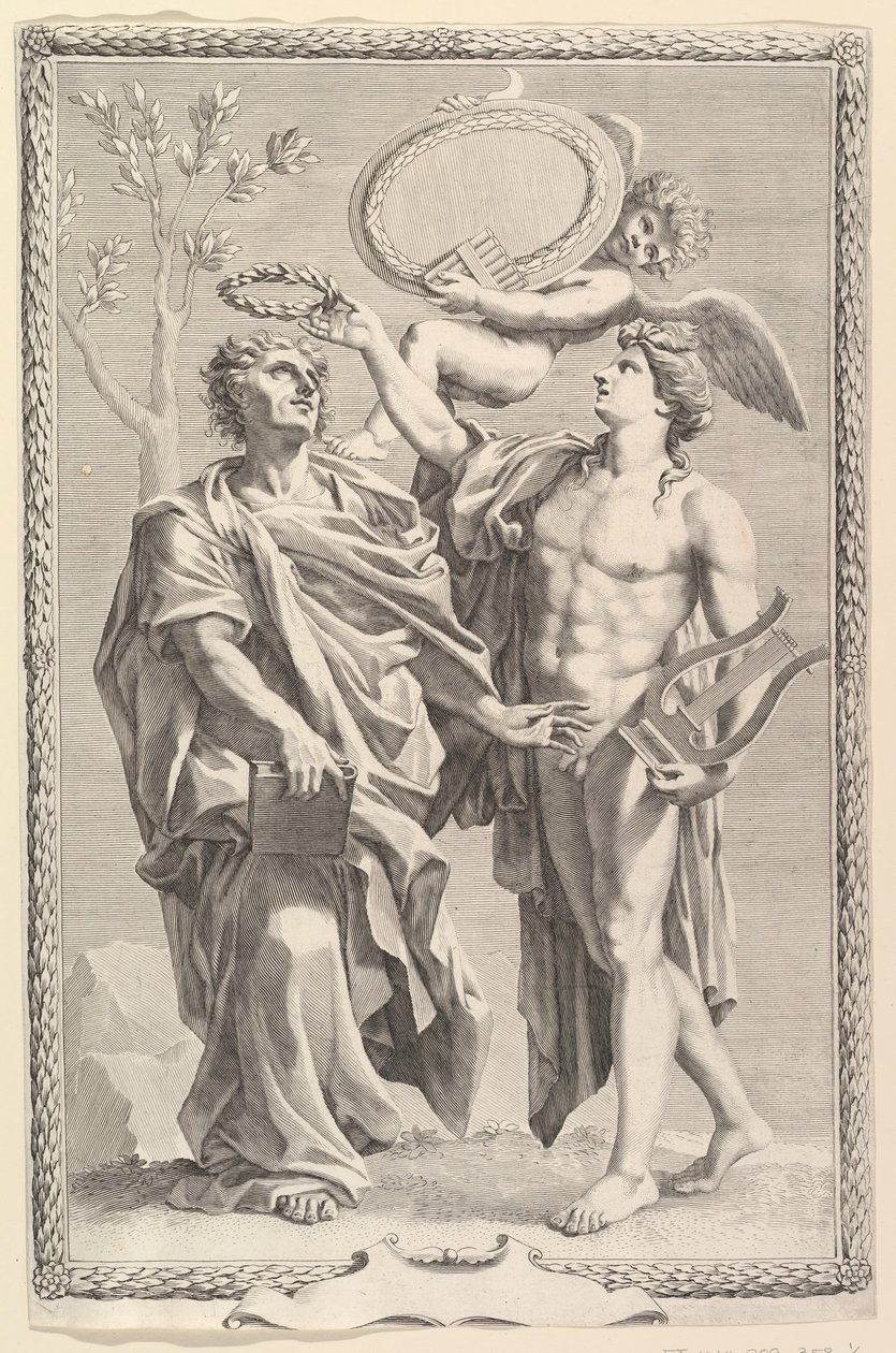 Etukappale: Vergilius, Publius Virgilii Maronis Opera, 1641 tekijältä Claude Mellan
