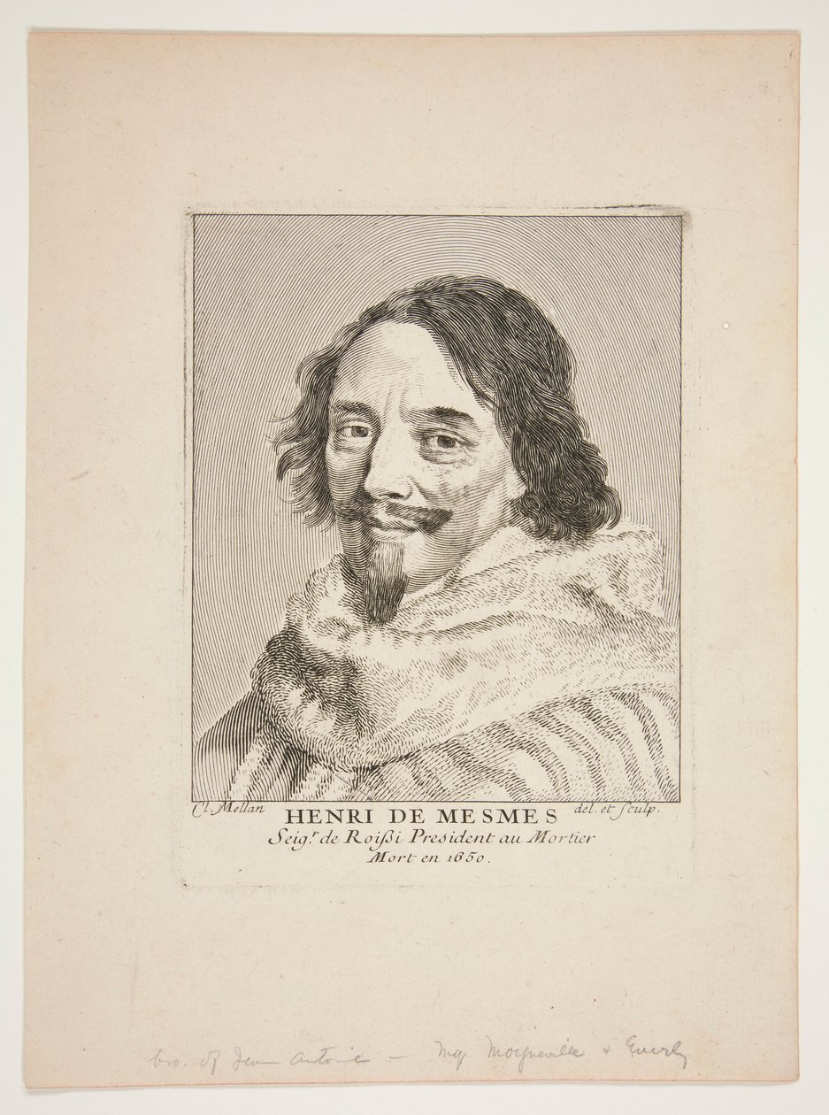 Henry de Mesmes tekijältä Claude Mellan
