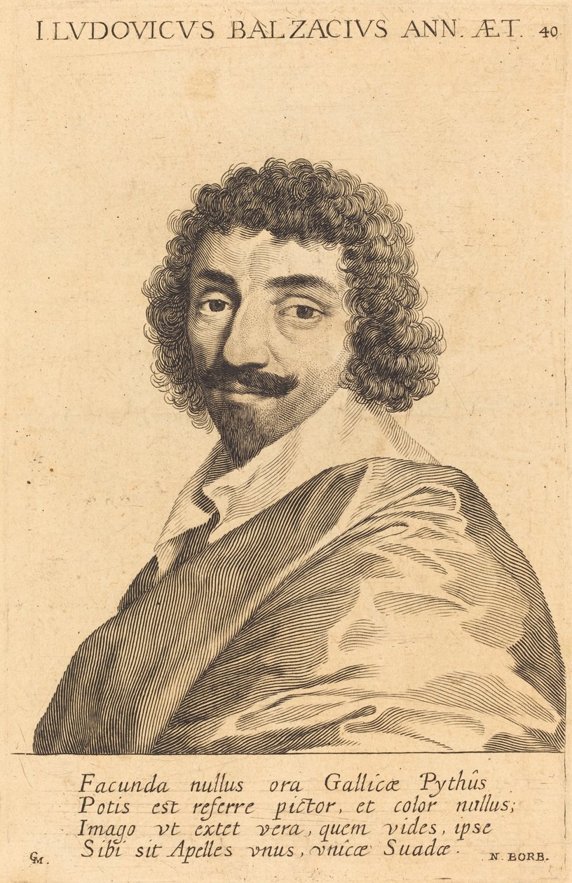 Jean-Louis Guez de Balzac tekijältä Claude Mellan