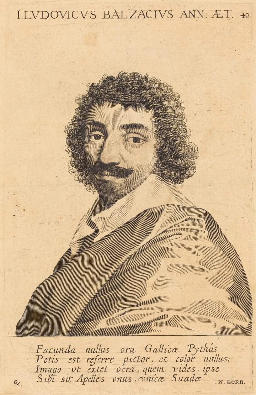 Jean-Louis Guez de Balzac tekijältä Claude Mellan