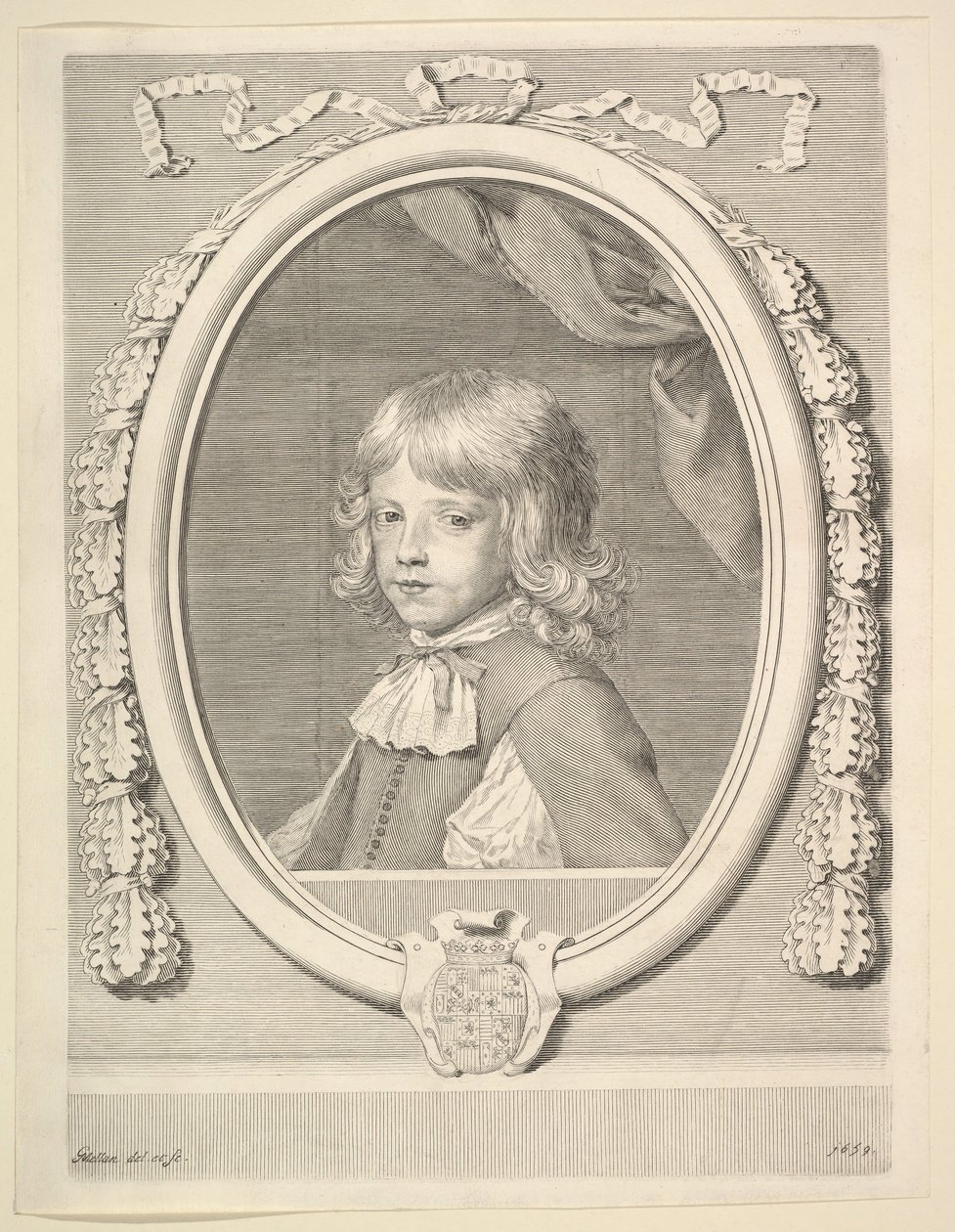 Louis-Joseph de Lorraine, Guisen herttua, lapsena, 1659. tekijältä Claude Mellan