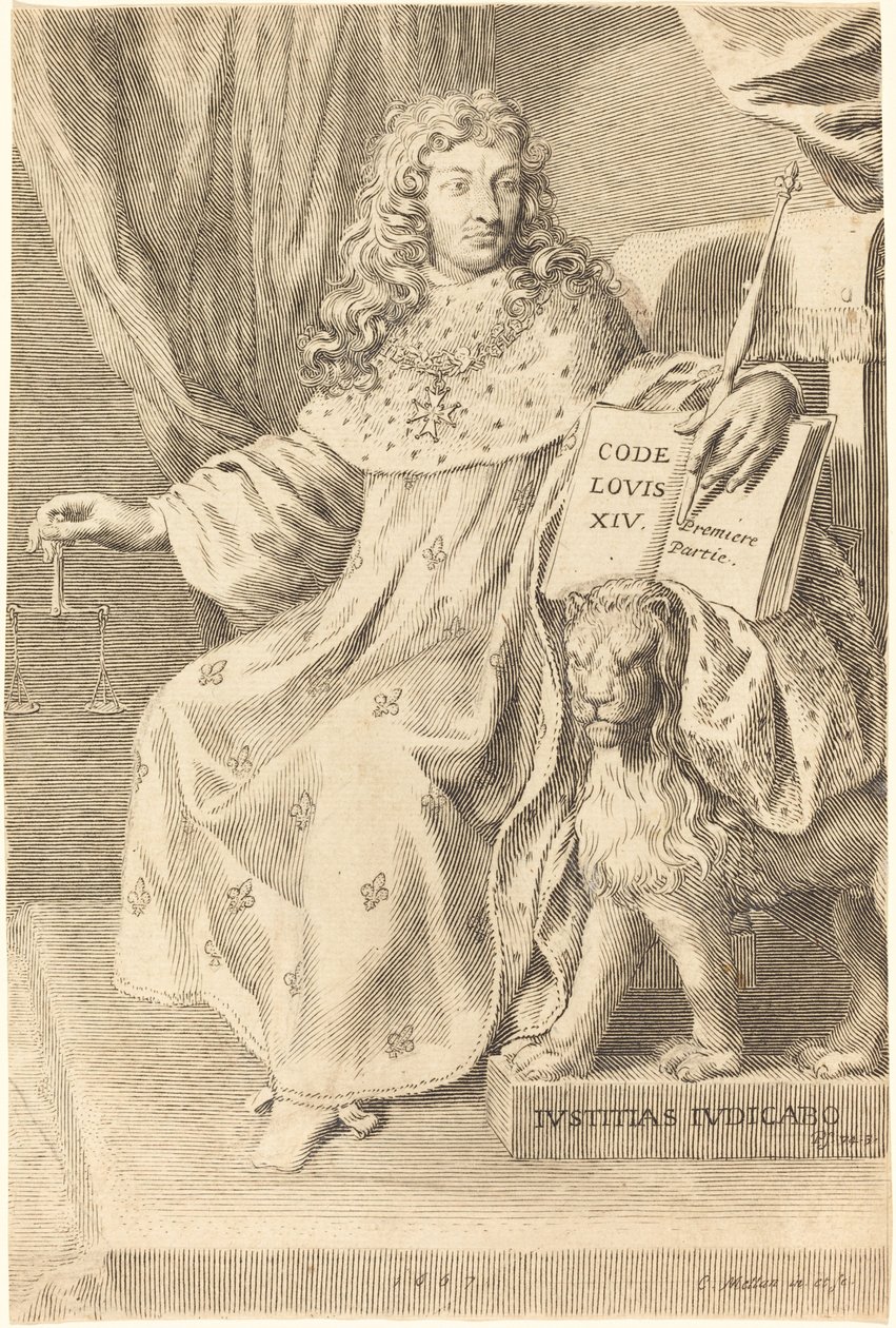Ludvig XIV tekijältä Claude Mellan