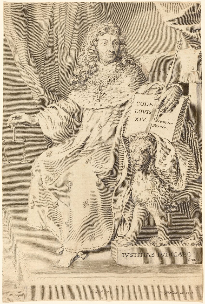 Ludvig XIV tekijältä Claude Mellan