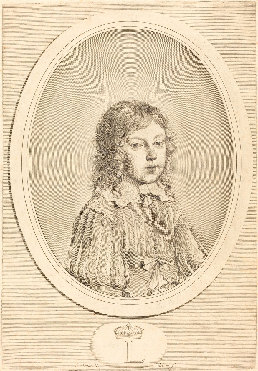 Ludvig XIV poikana tekijältä Claude Mellan