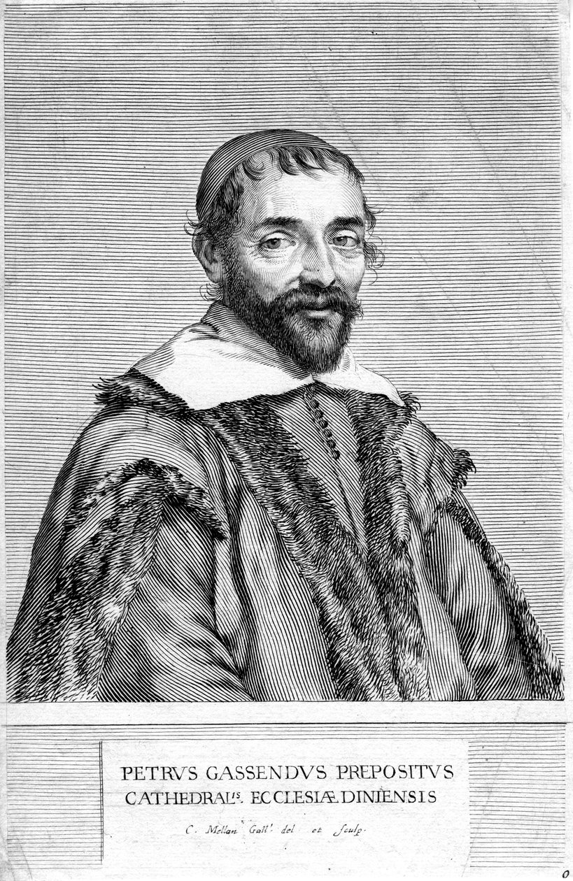 Pierre Gassendi, ranskalainen filosofi ja tiedemies, 1600-luku tekijältä Claude Mellan