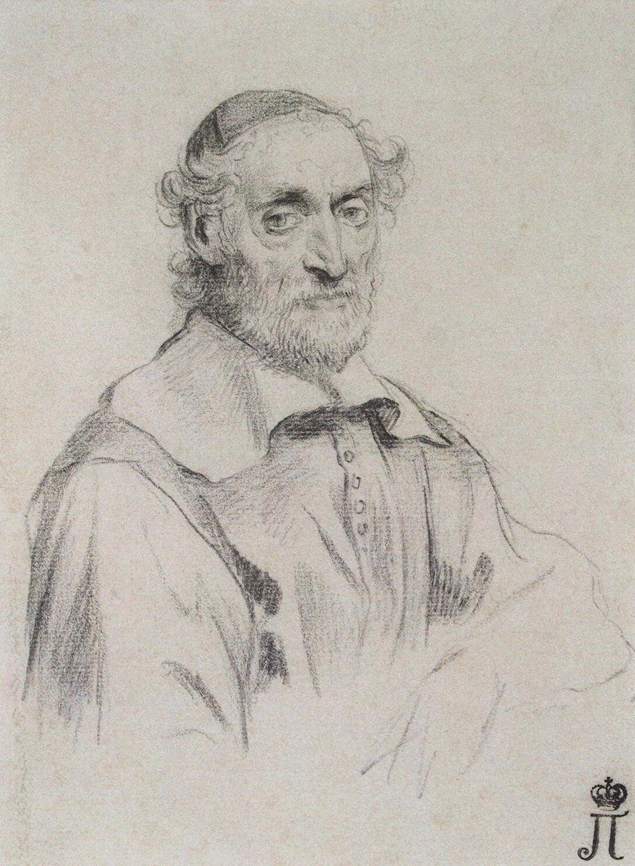 Nicolas-Claude Fabri de Peirescin muotokuva 1580-1637, 1636-1637 tekijältä Claude Mellan