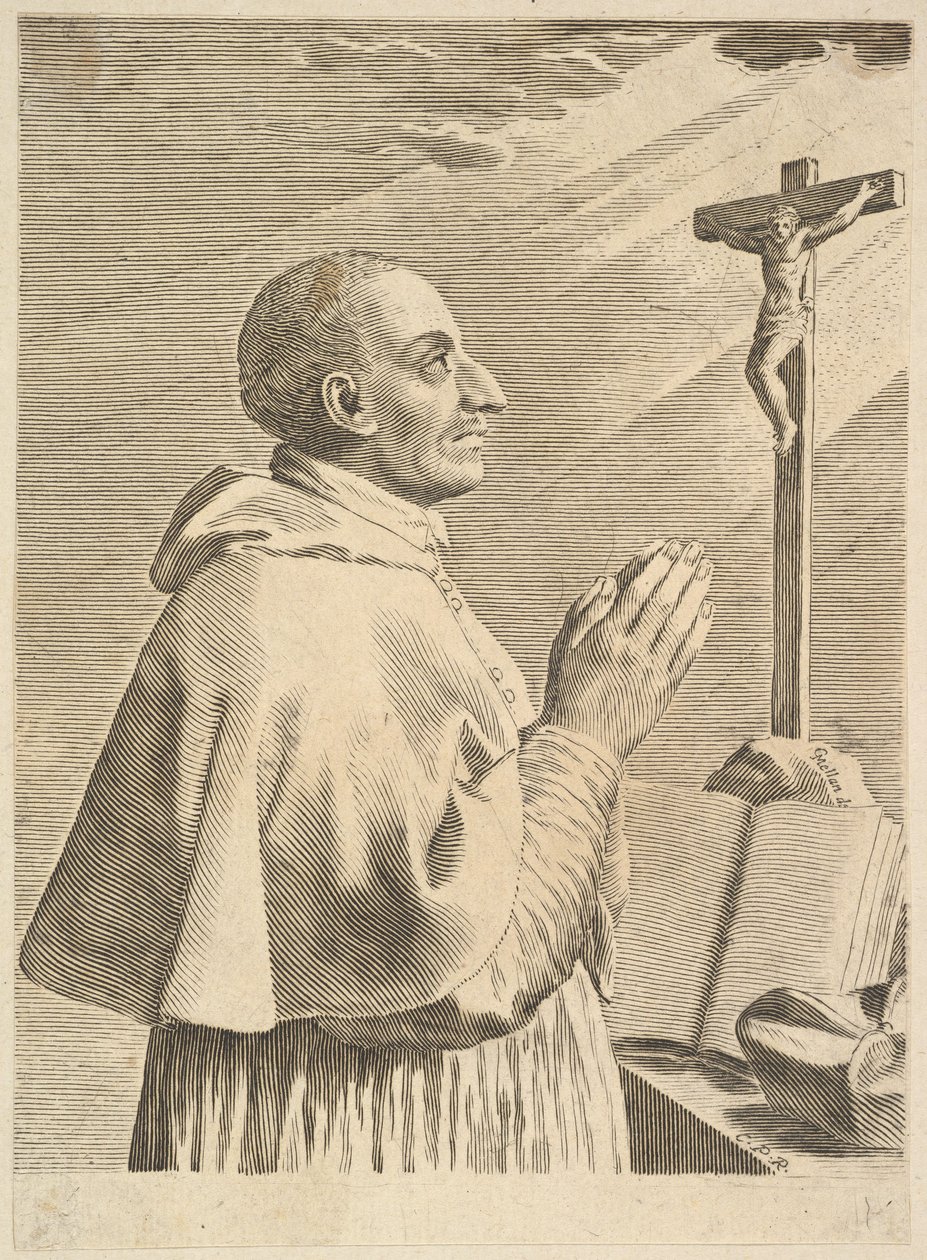 Pyhä Carlo Borromeo tekijältä Claude Mellan