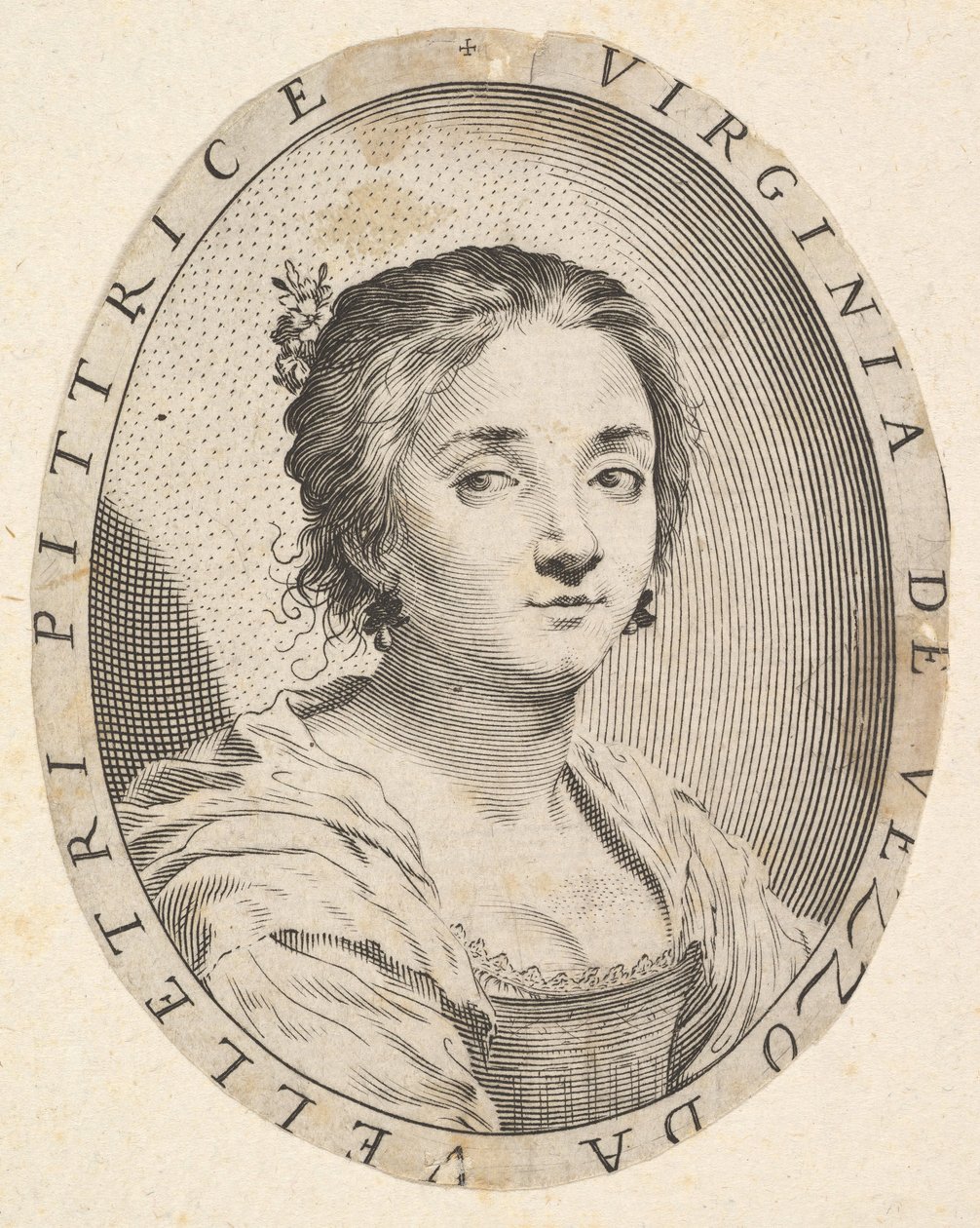 Virginia da Vezzo, Simon Vouetin vaimo, 1626. tekijältä Claude Mellan