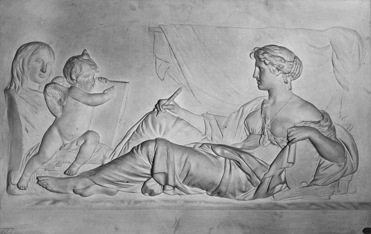 Historia, n. 1810 (terrakotta) tekijältä Claude Michel Clodion