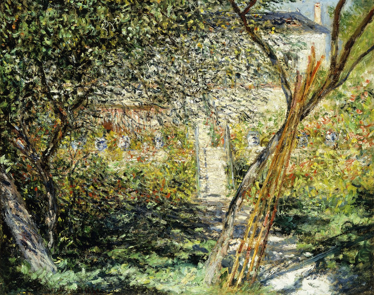 Puutarha Vetheuilissa; Vetheuilin puutarha, 1881 tekijältä Claude Monet