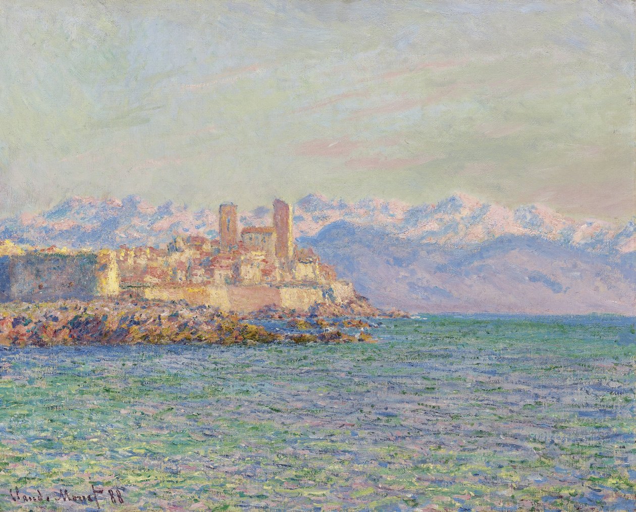 Antibes, Fort, 1888 tekijältä Claude Monet