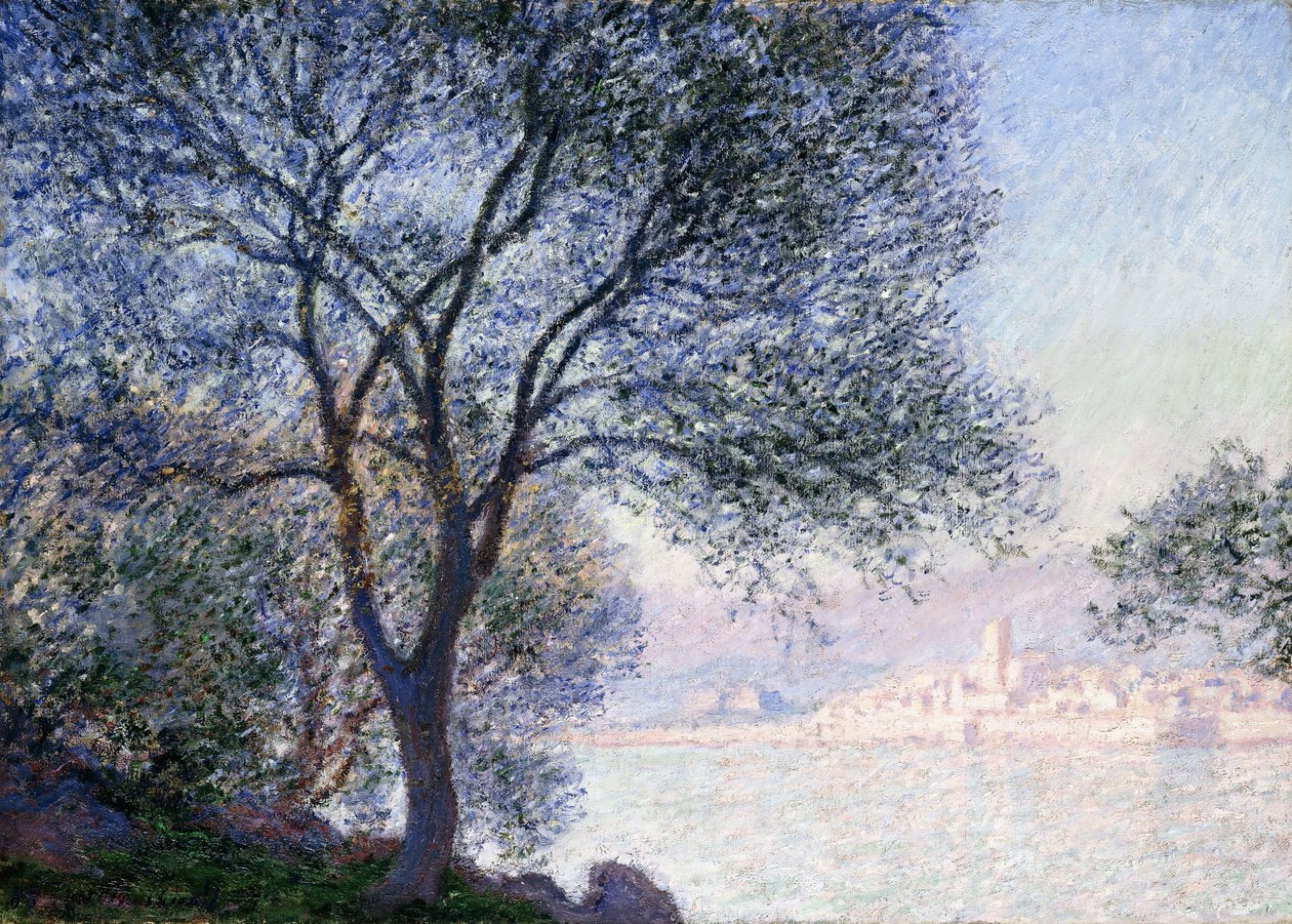 Antibes nähtynä Salisista, 1888 tekijältä Claude Monet