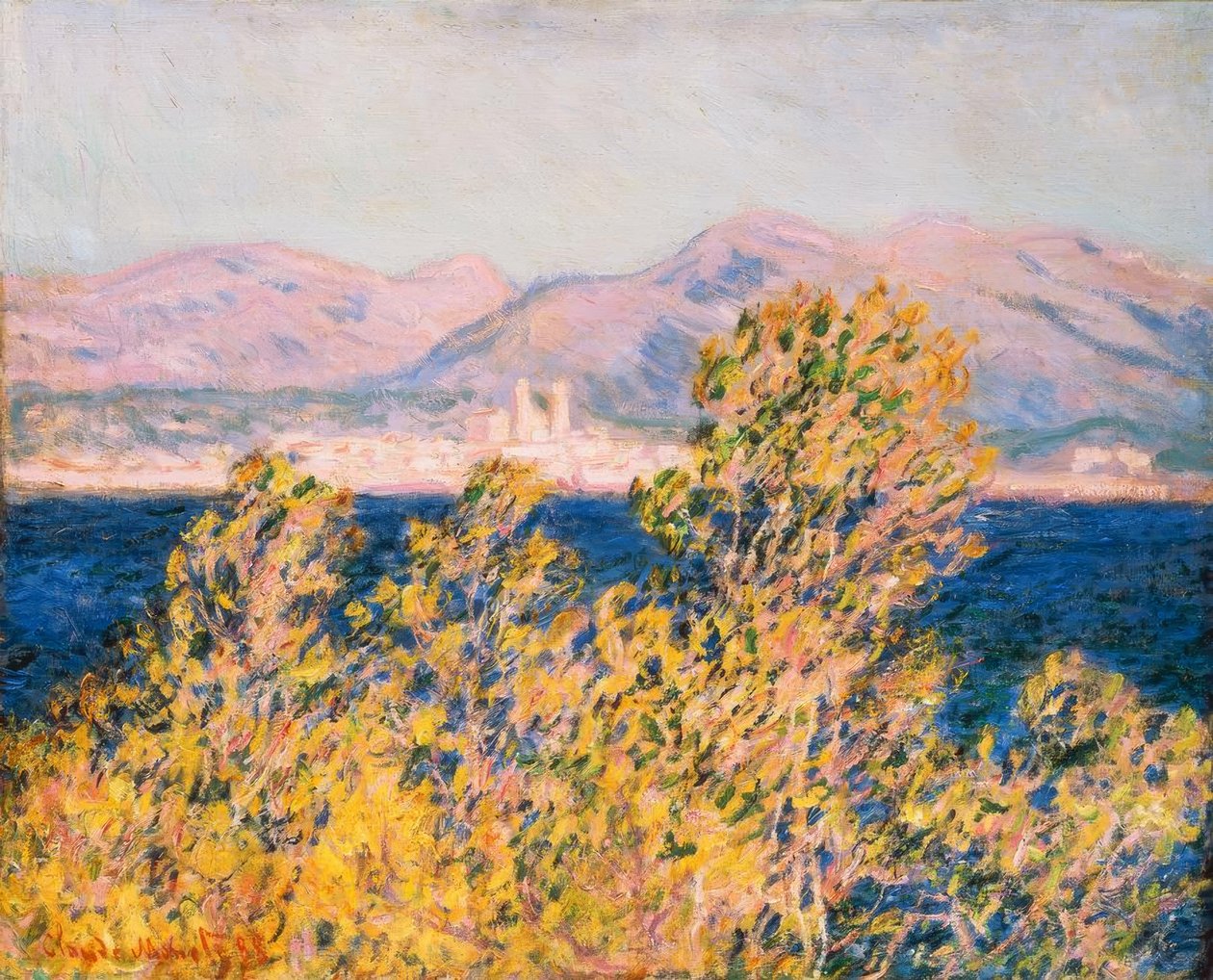 Antibes nähtynä Kapkaupungista tekijältä Claude Monet