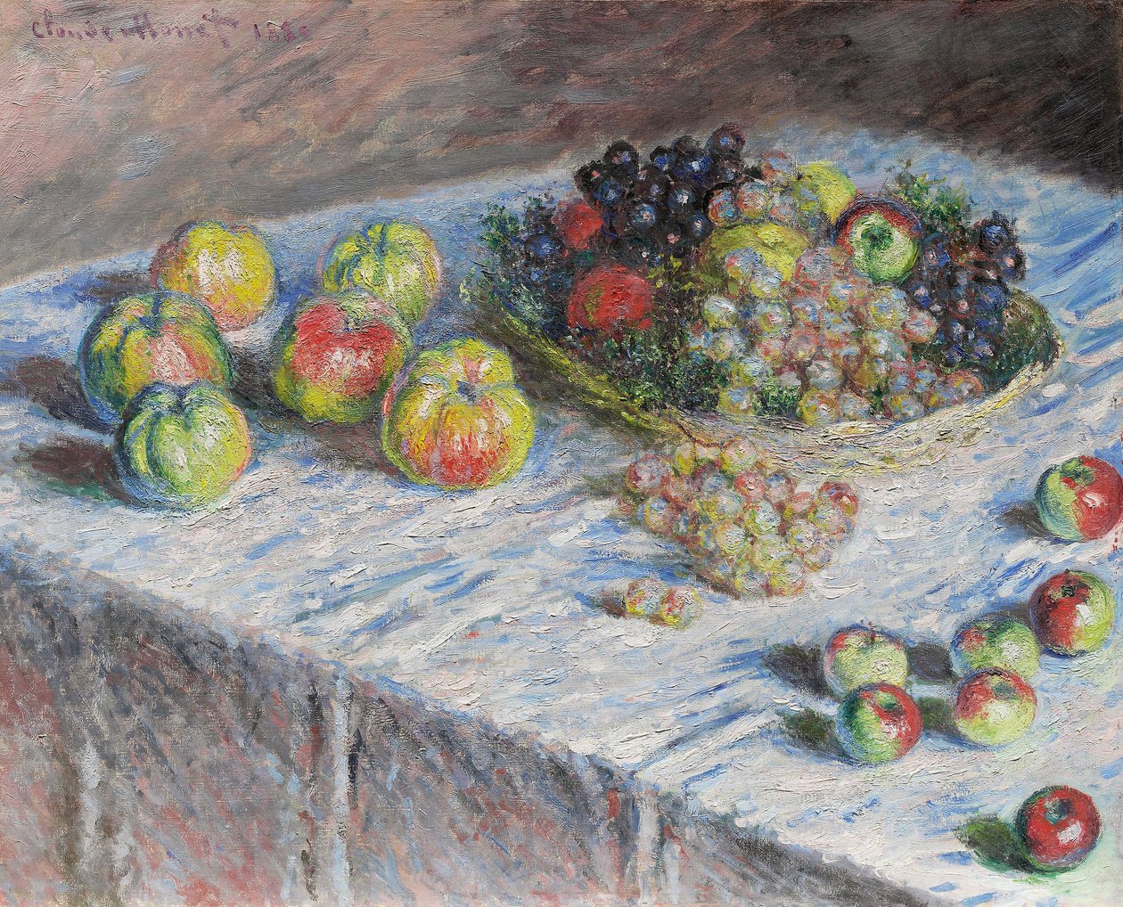 Omenat ja viinirypäleet tekijältä Claude Monet